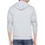 Campus Sutra Grey Mens Printed Hoodie