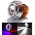 AutoSun High Quality Projector Lamp Led headlight Lens projector For - All Bikes (Red and Blue) (High beam, Low Beam, Flasher function)