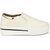 Groofer Women's Gold  White Smart Casuals Shoes