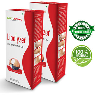 Nutroactive Lipolyzer Fat Burning Oil (275 Ml) Slimng Oil For Body eight Loss Product pack of 2