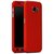 Finbar 360 Ipaky Combo Cover for Samsung J 7 with Tempred Glass Color Red