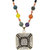 JewelMaze Zinc Alloy Gold Plated Multicolour Beads Necklace -AAB1755