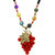 JewelMaze Austrian Stone Gold Plated Multicolour Beads Necklace -AAB1742