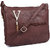 TR Fashion Dark Brown Pu and Polyester Sling Bag For Women