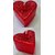 Romantic   Big size Red glitter Heart Shaped Candle (Set of 2)