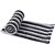 Peponi Black and White Stripe Double Bed AC Fleece Blanket ( Size Double 90X90 Inch )