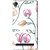 Snooky Printed Flower Sketch Mobile Back Cover For Intex Aqua Power Plus - Multi