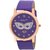Evelyn wrist watch Stylish Broad Purple Strap Purple Dial Watch for Girls-EVE-512