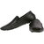 lee fox black colour faux leather shoe for men