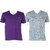 Vimal-Jonney V Neck Multicolor Cotton Tshirts For Men(Pack Of 2)