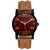 Mark Regal Leather Strap Men's Quartz Watches Combo Of 3