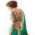 Anmol Creations Green Chiffon Embroidered Saree With Blouse