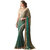 Anmol Creations Green Chiffon Embroidered Saree With Blouse