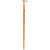 Varda Handcrafted Wooden Walking Stick with Mermaid Handle - 36 inches (Orange)