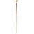 Varda Handcrafted Wooden Walking Stick with Lion Handle - 36 inches (Brown)