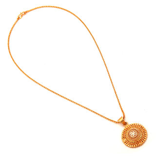 Minabazar City Gold Plated Locket Chain For Women Girl