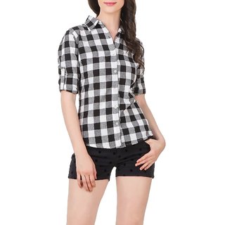 Black and deals white shirt girls