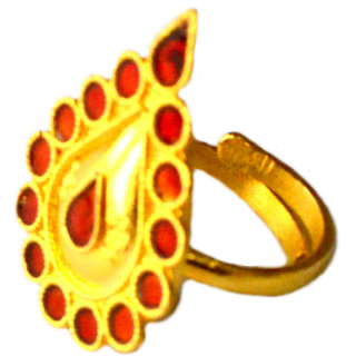 Handmade Assamese Traditional Jewellery Dugdugi Finger Ring