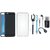 Vivo V3 Soft Silicon Slim Fit Back Cover with Memory Card Reader, Silicon Back Cover, Selfie Stick, Earphones, OTG Cable and USB LED Light