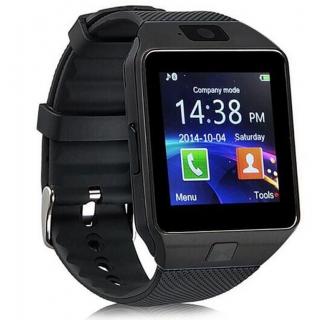 Muskra 402 Black DZ09 SMART Watch Phone For Android IOS Bluetooth Camera SIM Card n Memory Slot