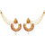 Meia Gold Plated Brown Alloy Kan Chain Chandbali For Women
