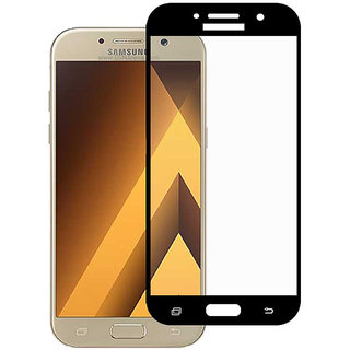 Stuffcool Mighty 2.5D Full Screen Tempered Glass Screen Protector for Samsung Galaxy A5 2017 - Black