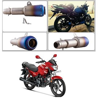 Buy Autostark Thick Barrel Slip On Exhaust Silencer Muffler For