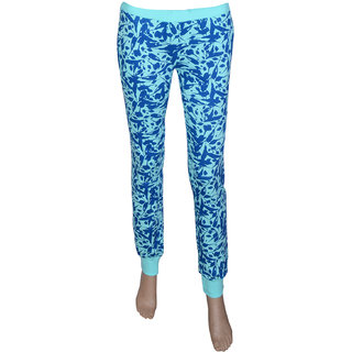 OVER PRINTED Women's Blue Track Pants 