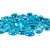 Decorative Glass Pebbles Colorful Vase Fillers For Home Decoration And Aquarium (Aqua Blue) - 140 Pebbles