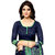 Meia Green Bhagalpuri Silk Printed Saree With Blouse