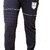 Urban Fashion Mens Cotton Blend Track Pants With Zip and Pockets