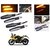 AutoStark Motorcycle AMBER LED Turn Signal Indicators Light Lamp Regal Raptor 4Pcs  Bajaj Pulsar RS 200