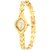 Evelyn Stainless Steel Gold Plated Wrist Watch for Women-EVE-540