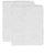 Just Linen Pair of 100% Cotton Quintessential White Hand Towels