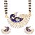 Aabhu American Diamond Peacock inspired Mangalsutra Pendant set with earring and Chain for Women