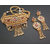 JewelMaze AD Stone Choker Copper Necklace Set-FBB0013C