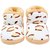 Neska Moda Baby Boys And Girls Soft Beige Cotton Fur Booties For 0 To 12 Month BT114