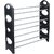 ddinternational 12 Pair Metal Foldable Stackable Shoe Racks  Cabinets - 4 Tier