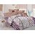 Valtellina Cotton Polka White Double Bedsheet with 2 Contrast Pillow Covers(TC-129)ZBA-028
