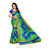 Meia Green & Blue Bhagalpuri Silk Printed Saree With Blouse