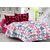 Welhouse Pink & Polka Design Herbal Cotton Double Bedsheet with 2 CONTRAST Pillow Cover-Best TC-175DVA-020