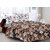 Welhouse Brown & Floral Design Skin Friendly Double Bedsheet with 2 CONTRAST Pillow Cover-Best TC-175DVA-049