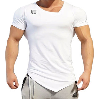 Buy EG White Designer Gym Fit T-Shirt For Men's ( Gym White ) Oniine ...