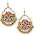 Pourni exclusive Multi colour Afghani Tribal Dangler Hook Earrings for Women -AFER01