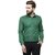 RG Designers Parrot Green Solid Slim Fit Full Sleeve Cotton Formal Shirt