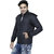 Christy's Collection Black Plain Long Sleeve Casual Bomber Jacket For Men