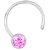 PeenZone 92.5 Silver Pink Nose Stud For Women  Girls