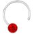 PeenZone 92.5 Silver Red Nose Stud For Women  Girls