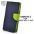 MOBIMON Luxury Mercury Magnetic Lock Diary Wallet Style Flip Cover Case for OPPO Neo 7 / A33 - Blue