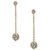 PeenZone 18k Gold Plated Fashion Sui Dhaaga Ear Tops (Stud Earrings) For Women  Girls